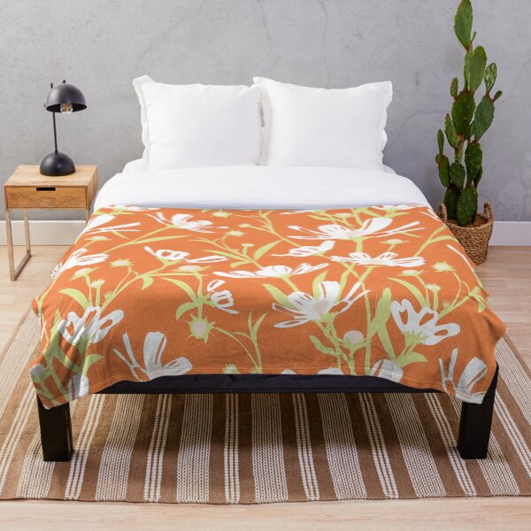 Item preview, Orange cozy flowers designed and sold by Claudia S. Design.