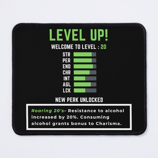Item preview, Level up! Welcome to level 20, 20th birthday designed and sold by Tony ⭐⭐⭐⭐⭐.