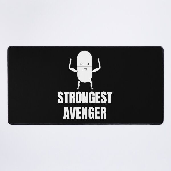 Item preview, Funny Strongest Avenger White Bold Typography designed and sold by WulflundJewelr.