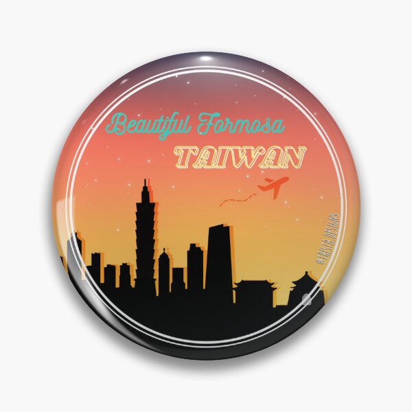 Item preview, Taiwan Taipei Skyline - Gradient Sunset - Taipei 101 - CKS Memorial Hall designed and sold by Trista Designs.