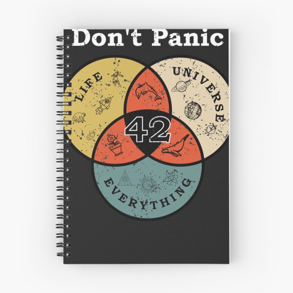 Artikelvorschau, 42 Keine Panik Leben Universum Alles Hitchhiker Guide Galaxy Essential T-Shirt entworfen und verkauft von ChristianFrese.