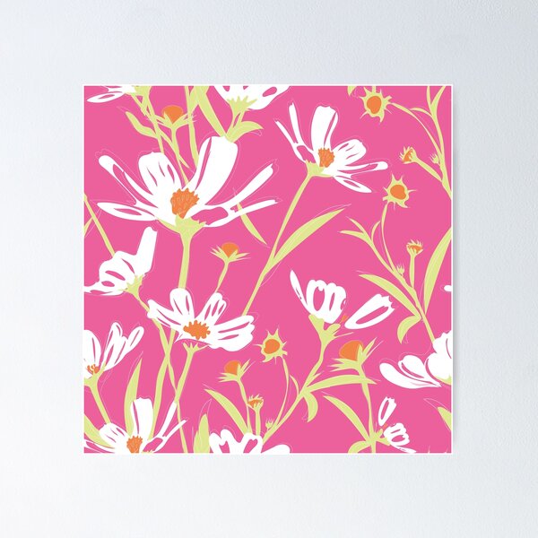 Artikelvorschau, Rosa gemütliche Blumen entworfen und verkauft von Claudia S. Design.