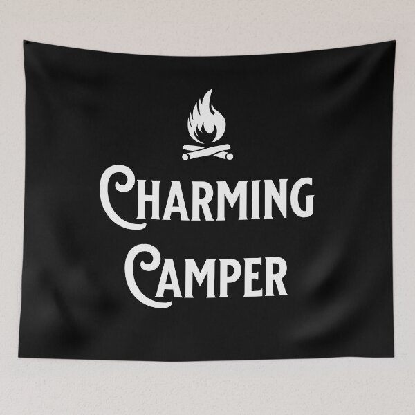 Item preview, Charming Camper - Outdoor Lovers - Fans of Alliteration designed and sold by epicthoughts.