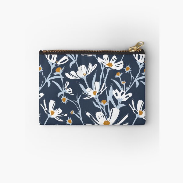 Item preview, Navy cozy flowers designed and sold by Claudia S. Design.