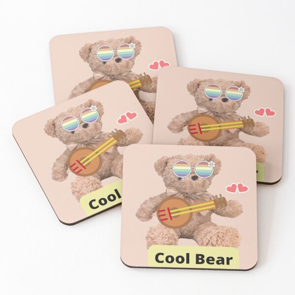 Item preview, Cool bear with shades and guitar designed and sold by LGMmugsdesign.