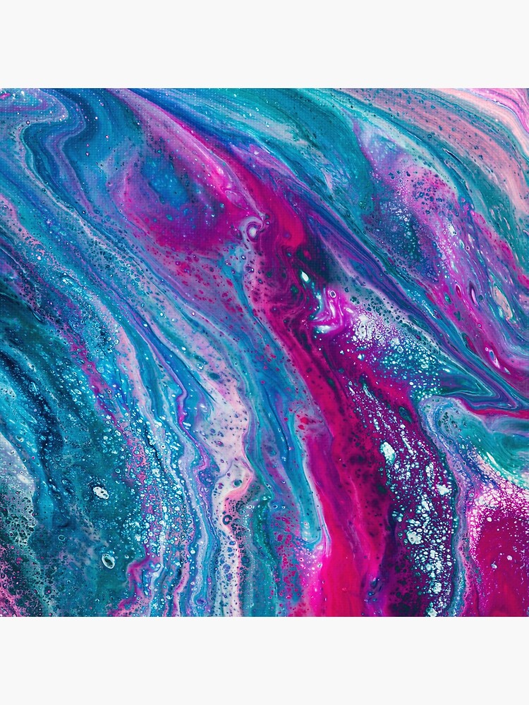 Pastel Acrylic Paint Pour on Canvas 12x12 