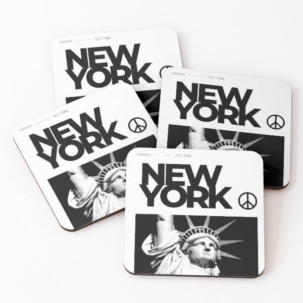 Item preview, Black White Minimal NYC Peace Sign designed and sold by explorecity.