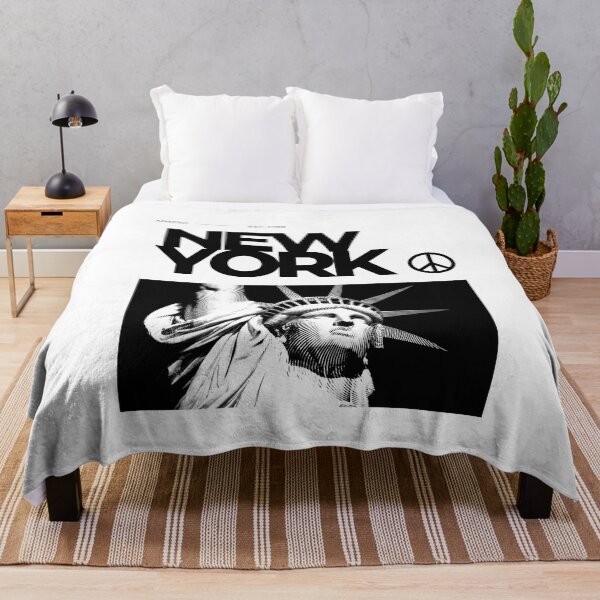 Item preview, Black White Minimal NYC Peace Sign designed and sold by explorecity.
