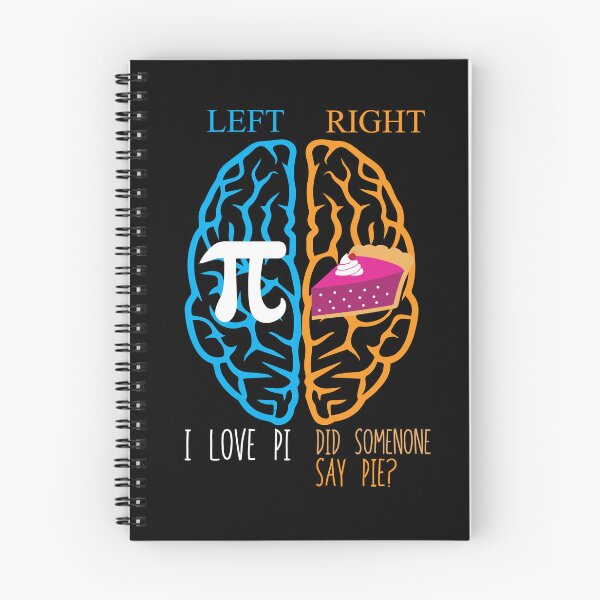 Item preview, Left vs Right Brain Pi vs Pie Math Geek Math Happy Pi Day Gear designed and sold by DynamicDesign.