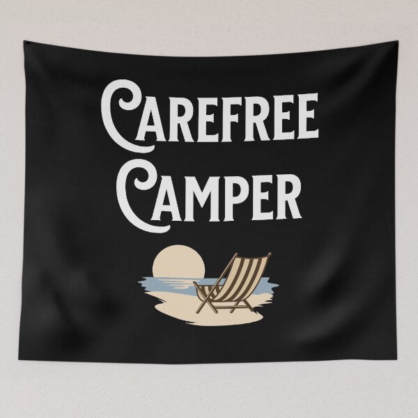 Item preview, Carefree Camper - Camping Lovers - Fans of Alliteration designed and sold by epicthoughts.