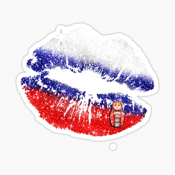 FLAG OF RUSSIA Sticker by Meithyl