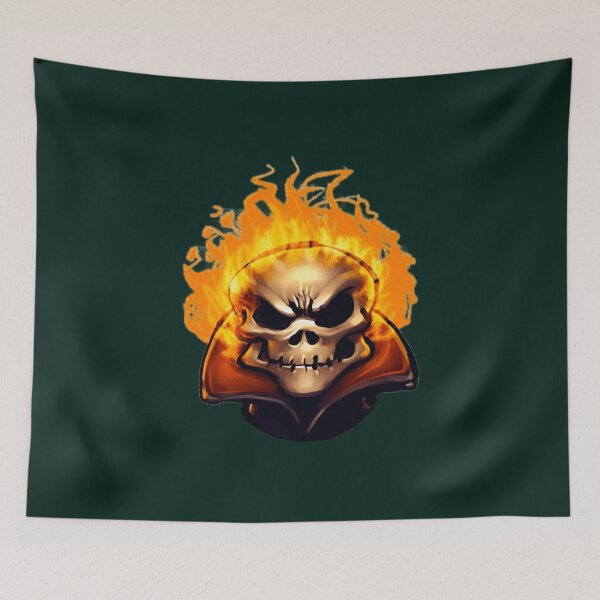 Item preview, The Strongest Avenger fiery skull  designed and sold by WulflundJewelr.