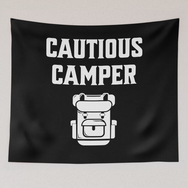 Item preview, Cautious Camper - Nature and Camping Lovers - Fans of Alliteration designed and sold by epicthoughts.