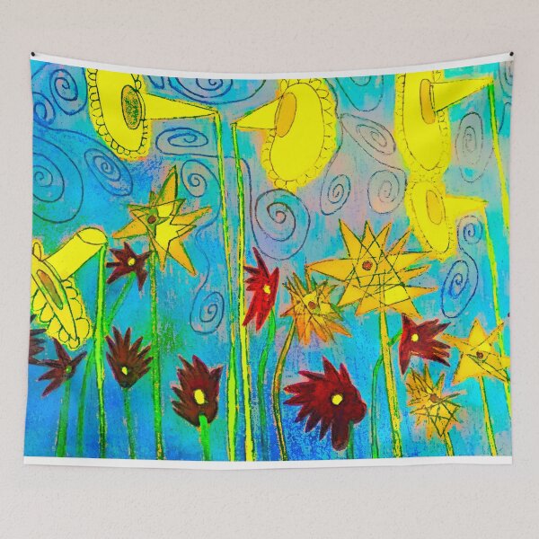 Item preview, 121. FLAMEING FLOWERS. designed and sold by Kattrend.