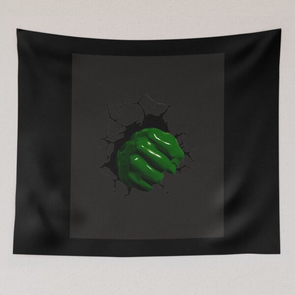 Item preview, The Strongest Avenger green hand illustration  designed and sold by WulflundJewelr.