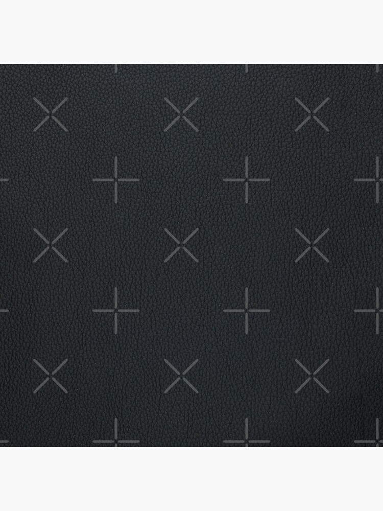 Poster Black leather upholstery texture 