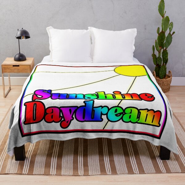 Artikelvorschau, Sunshine Daydream, mit Sonne, Sonnenstrahlen und Regenbogenfarben entworfen und verkauft von HBBArtShop.