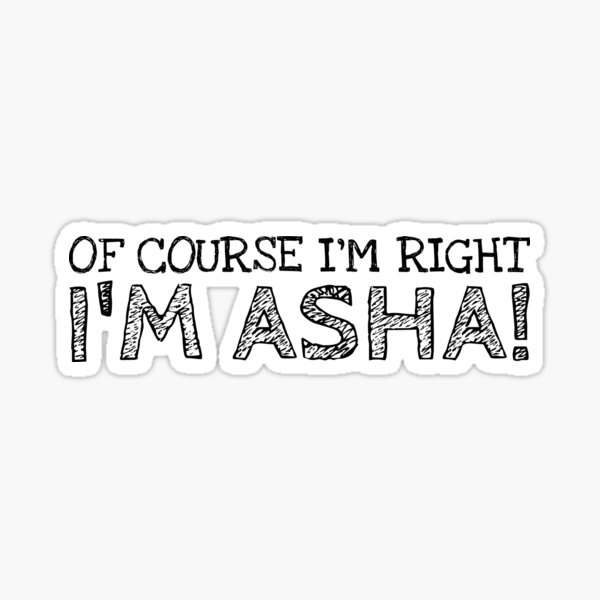 Asha Stickers for Sale