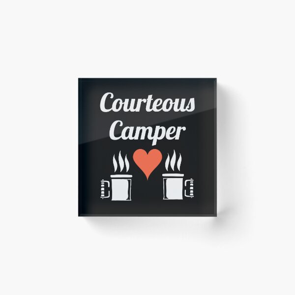 Item preview, Courteous Camper - Outdoor and Camping Lovers - Fans of Alliteration designed and sold by epicthoughts.