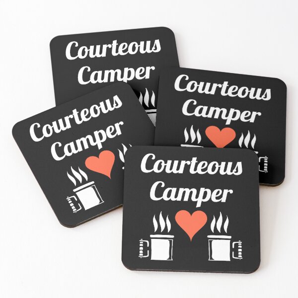 Item preview, Courteous Camper - Outdoor and Camping Lovers - Fans of Alliteration designed and sold by epicthoughts.