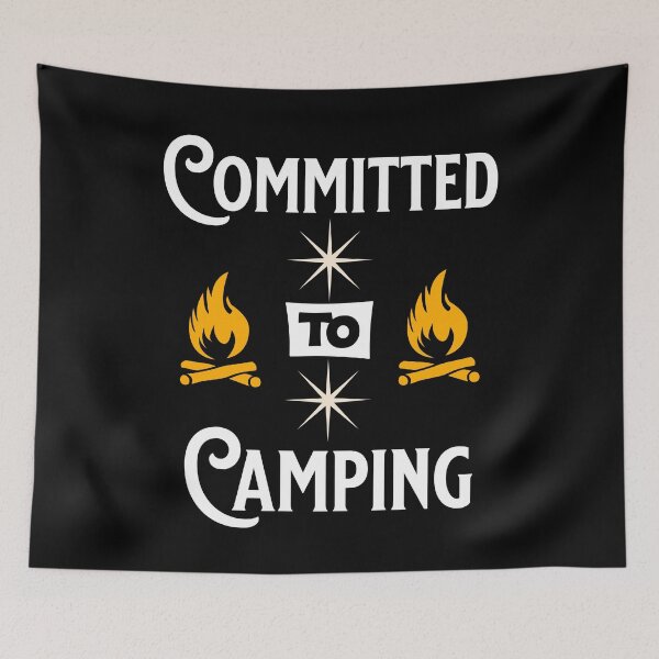 Item preview, Committed To Camping - Nature Lovers - Fans of Alliteration designed and sold by epicthoughts.