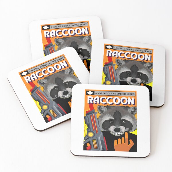 Item preview, Raccoon Comic Book Cover designed and sold by AMERICANCHEEZ.