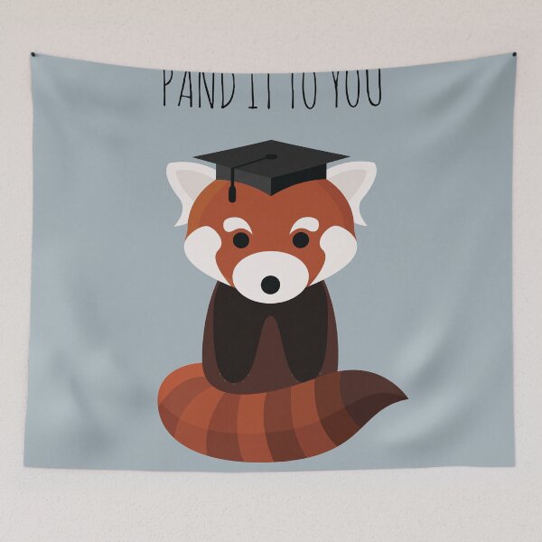 Item preview, A Red Panda Graduation designed and sold by petegrev.