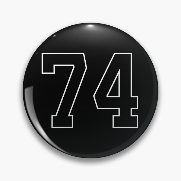 Item preview, Black Number 74 lucky sports jersey seventy four designed and sold by HeavyStyle.