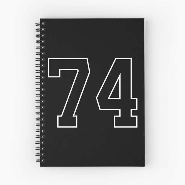 Item preview, Black Number 74 lucky sports jersey seventy four designed and sold by HeavyStyle.