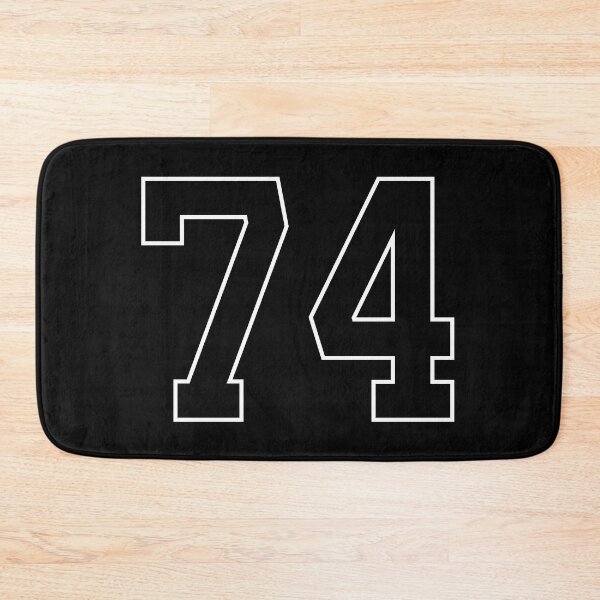 Item preview, Black Number 74 lucky sports jersey seventy four designed and sold by HeavyStyle.
