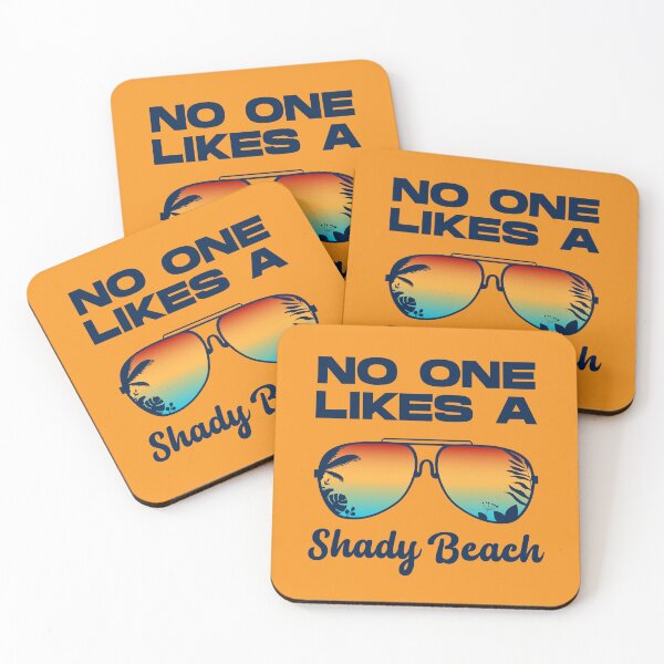 Item preview, No one likes a shady beach, dark text, beach funny ocean vacation, sarcastic summer, beach duty sunglasses designed and sold by SGS-.