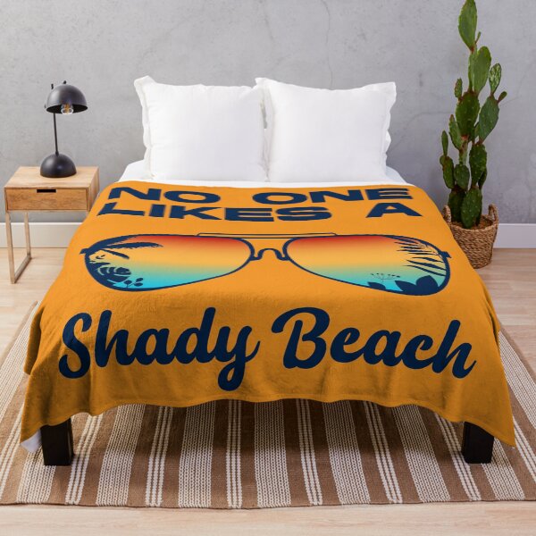 Item preview, No one likes a shady beach, dark text, beach funny ocean vacation, sarcastic summer, beach duty sunglasses designed and sold by SGS-.