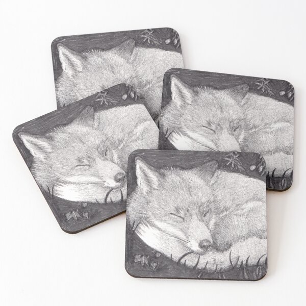 Item preview, Sleeping Fox Drawing designed and sold by AnitasArtStore.