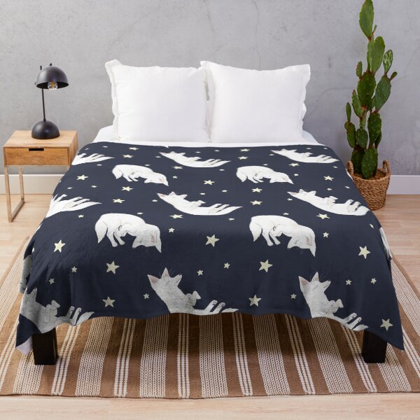 Item preview, Sleepy Dogs Pattern in Navy designed and sold by Larissa Melnik.