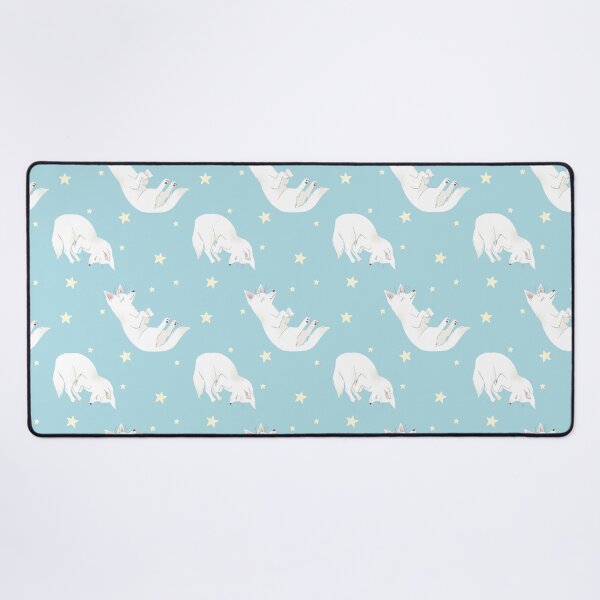 Item preview, Sleepy Dogs Pattern in Baby Blue designed and sold by Larissa Melnik.