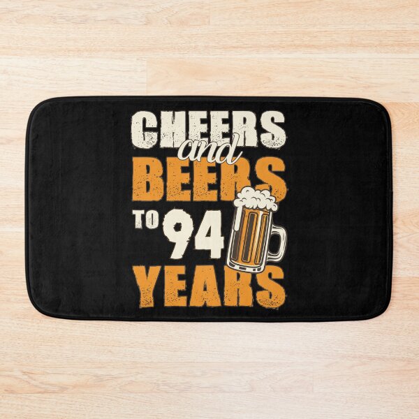 Item preview, Cheers and Beers to 94 years, funny birthday gift designed and sold by HeavyStyle.