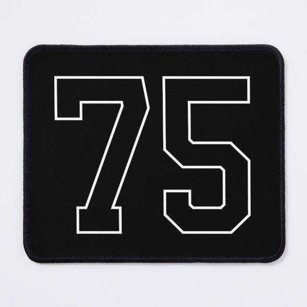 Item preview, Black Number 75 lucky sports jersey seventy five designed and sold by HeavyStyle.