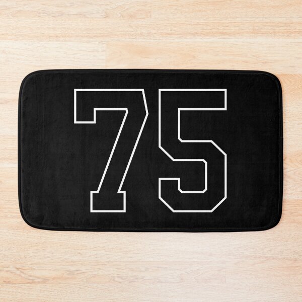 Item preview, Black Number 75 lucky sports jersey seventy five designed and sold by HeavyStyle.