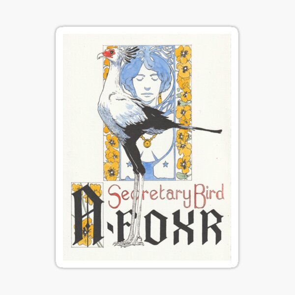 Item preview, Secretary Bird - colour designed and sold by Alexander Fox-Robinson.