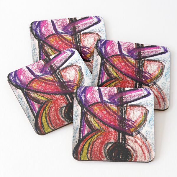 Item preview, Grassroots Bass Player, Pastel expressionist art designed and sold by HBBArtShop.