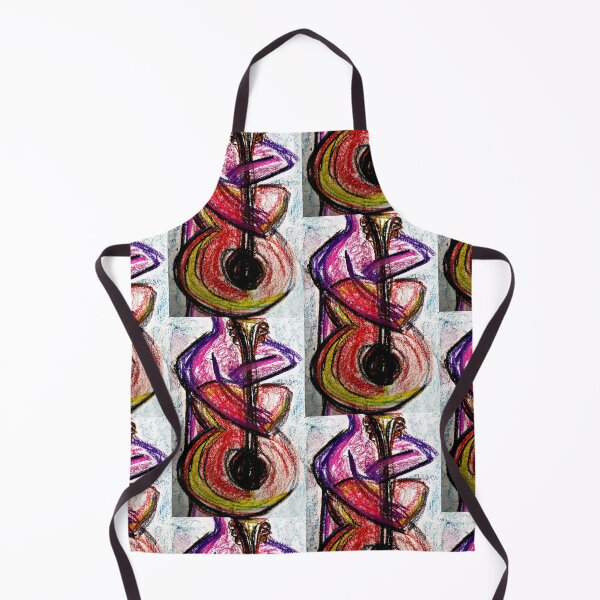Item preview, Grassroots Bass Player, Pastel expressionist art designed and sold by HBBArtShop.