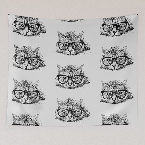 Item preview, Cat Kitty with Glasses designed and sold by KGoPrintables.