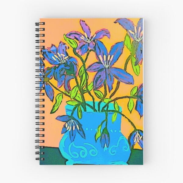 Artikelvorschau, 139. LILLIES IN EINER BLAUEN VASE. entworfen und verkauft von Kattrend.