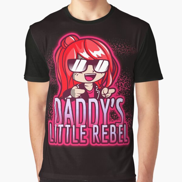 Daddy's little REBEL 2 BLACK BACKGROUND Graphic T-Shirt