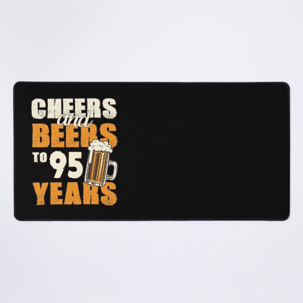 Item preview, Cheers and Beers to 95 years, funny birthday gift designed and sold by HeavyStyle.