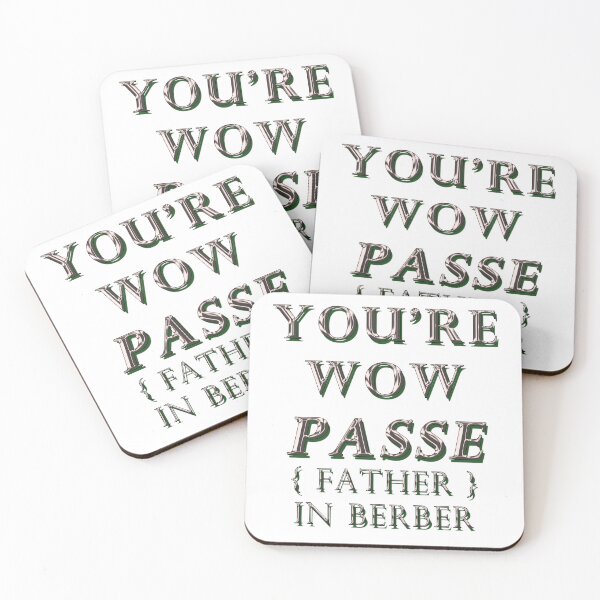 Item preview, YOU'RE WOW PASSE, FATHER IN BERBER 1 designed and sold by ILA-DODO.
