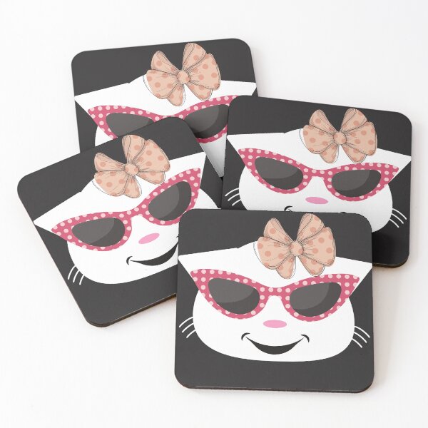 Item preview, Face of cute kitty with glasses. Cat with glasses and style. designed and sold by EMIPRINCESS.