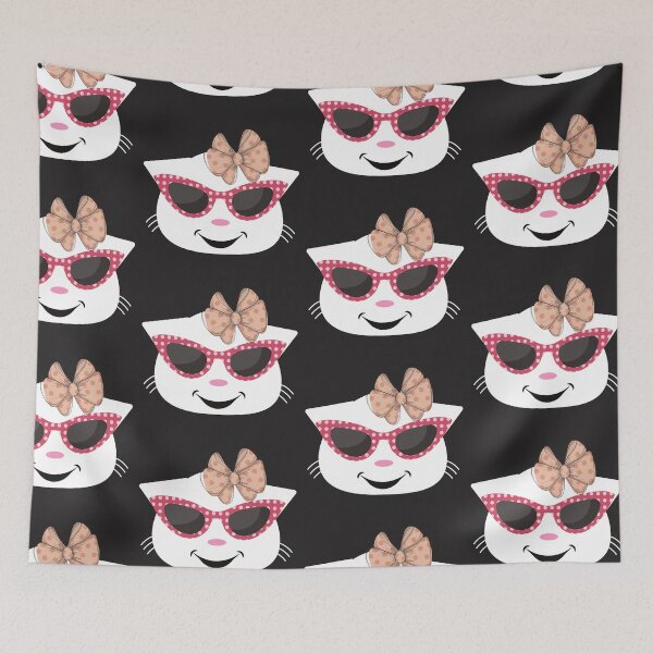 Item preview, Face of cute kitty with glasses. Cat with glasses and style. designed and sold by EMIPRINCESS.