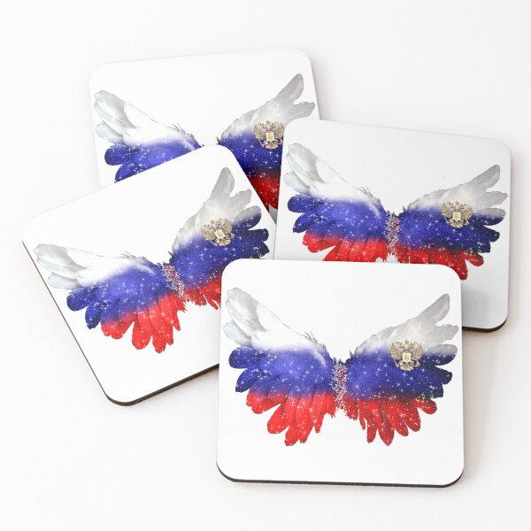 Item preview, Russia Flag Angel Wings Feather  designed and sold by Jolly-Yosei.