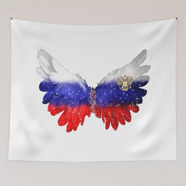 Item preview, Russia Flag Angel Wings Feather  designed and sold by Jolly-Yosei.